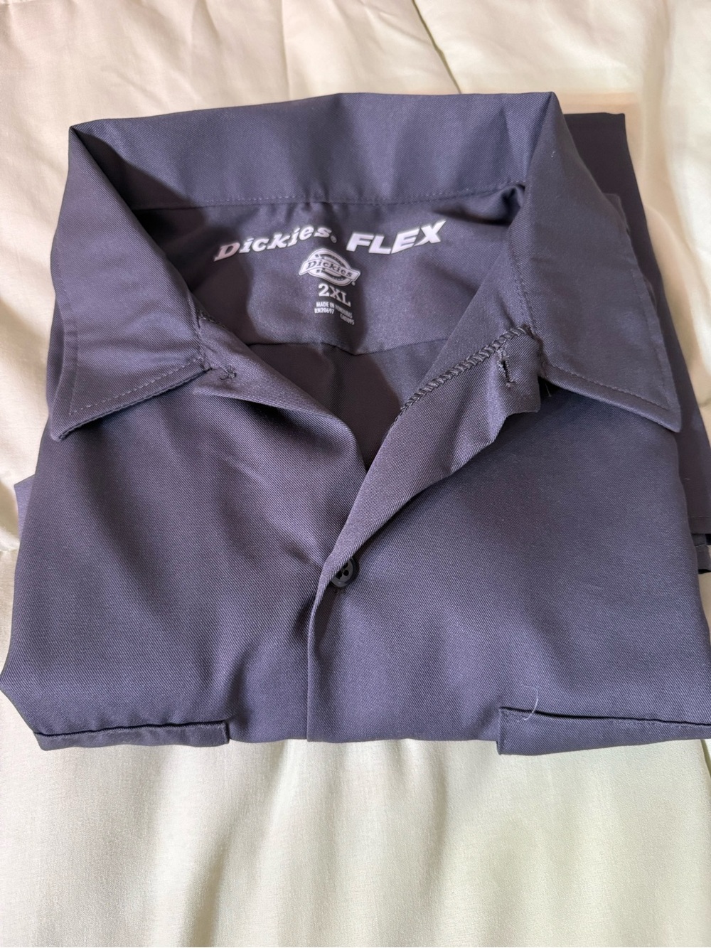 Dickies Flex Men's Navy Button-Front Shirt Jacket